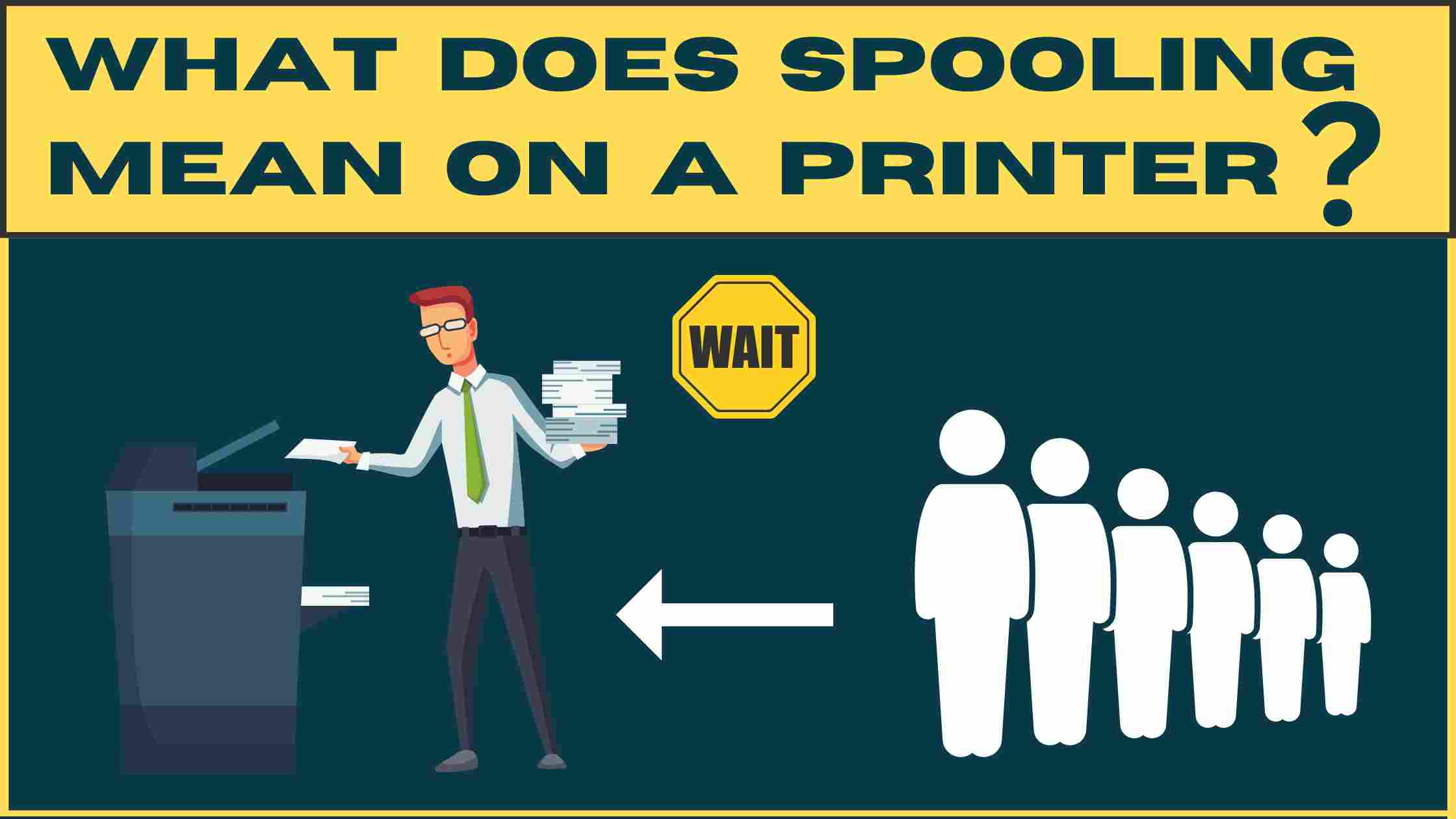 What does spooling mean on a printer