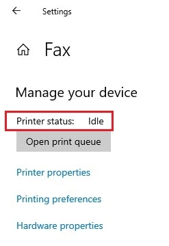 Check the status of your printer