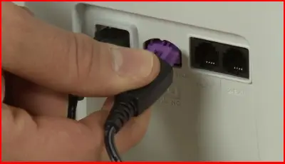 plug power cord back