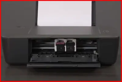 open print cartridge door from hp printer