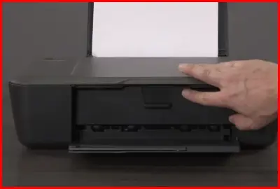 close the ink cartridge door of hp printer